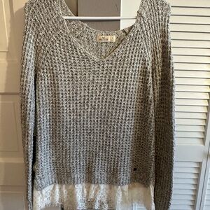 Hollister lace sweater